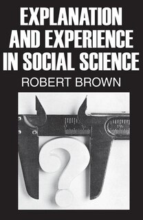 Couverture_Explanation and Experience in Social Science