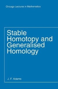 Front cover_Stable Homotopy And Generalised Homology