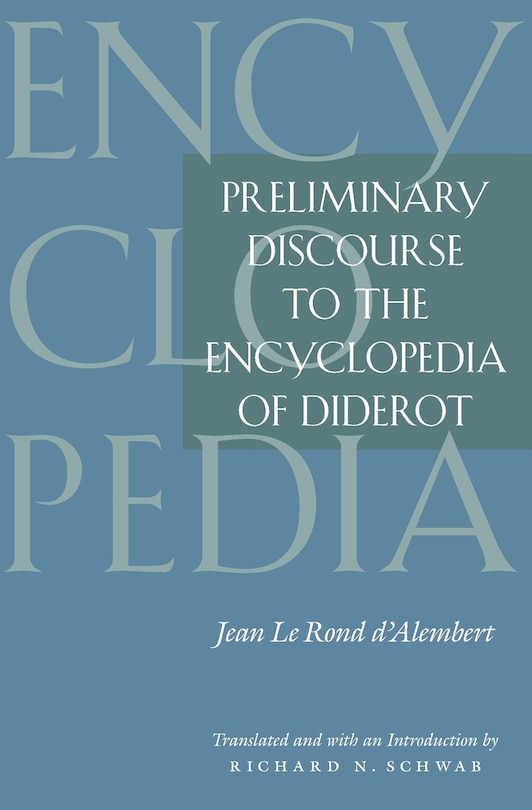 Front cover_Preliminary Discourse to the Encyclopedia of Diderot
