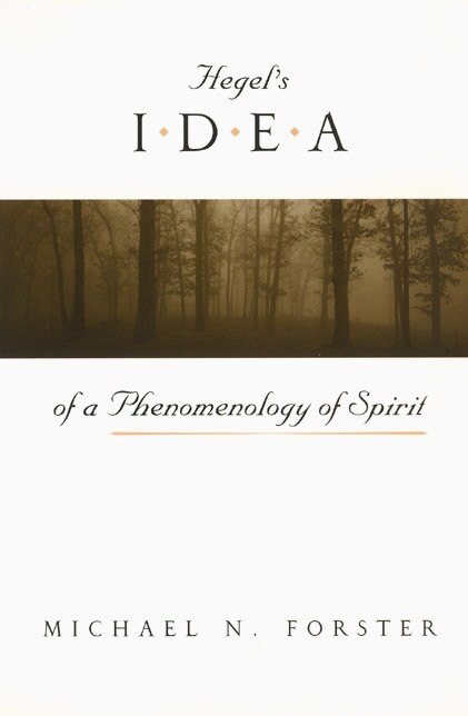 Front cover_Hegel's Idea Of A Phenomenology Of Spirit