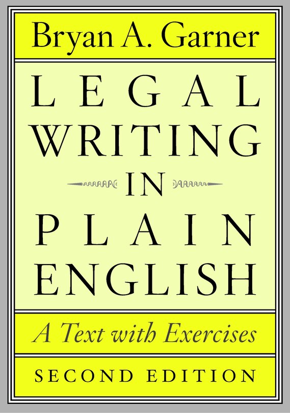 Front cover_Legal Writing In Plain English, Second Edition