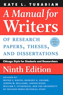 Couverture_A Manual for Writers of Research Papers, Theses, and Dissertations, Ninth Edition