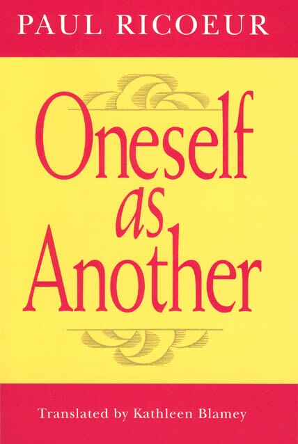 Couverture_Oneself As Another