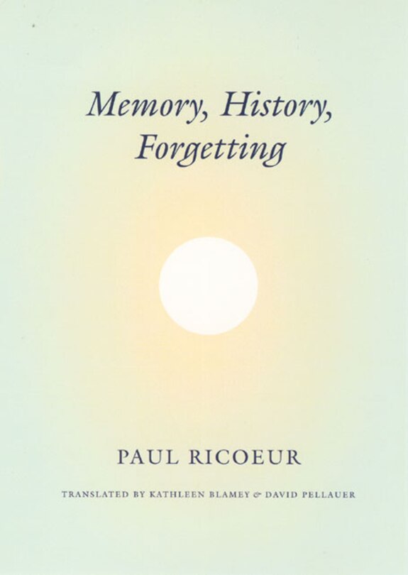 Front cover_Memory, History, Forgetting