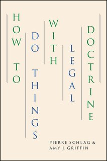 Front cover_How To Do Things With Legal Doctrine