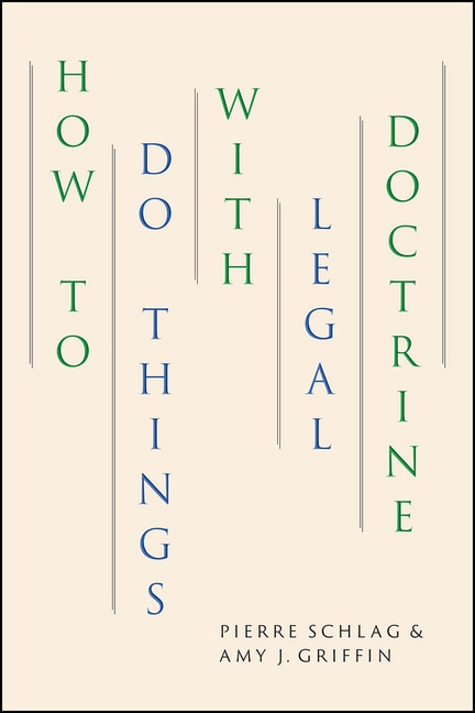 Front cover_How To Do Things With Legal Doctrine