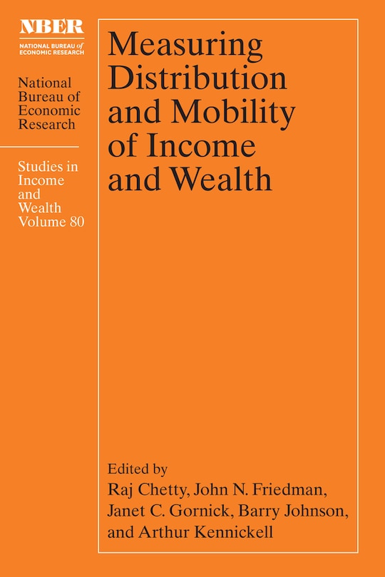 Front cover_Measuring Distribution And Mobility Of Income And Wealth