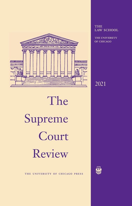 Couverture_The Supreme Court Review, 2021
