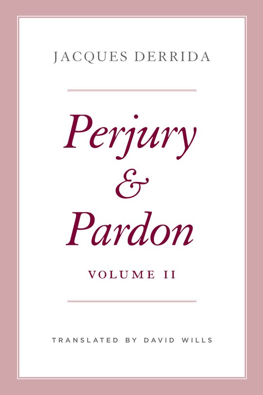 Front cover_Perjury and Pardon, Volume II