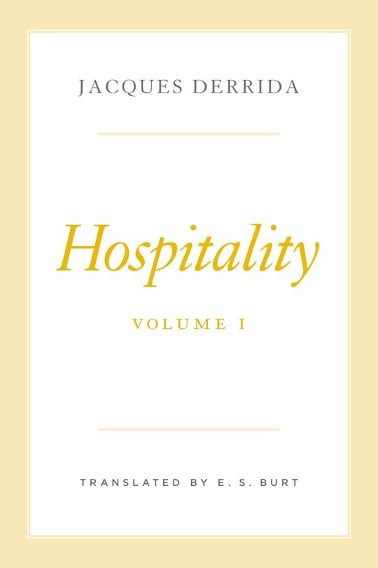 Front cover_Hospitality, Volume I