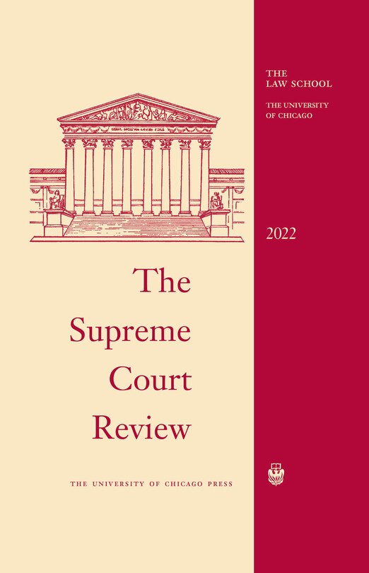 Front cover_The Supreme Court Review, 2022