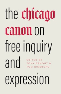 Couverture_The Chicago Canon on Free Inquiry and Expression