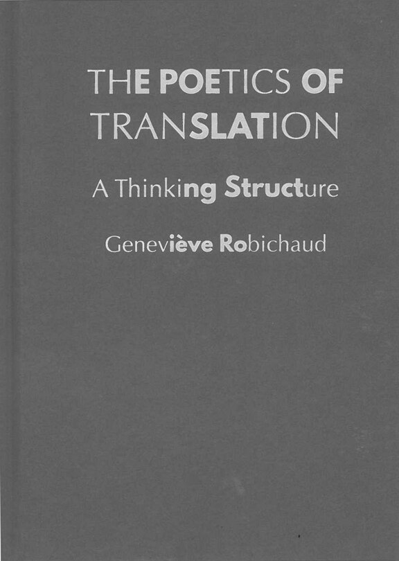 Front cover_The Poetics of Translation