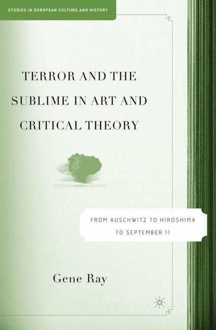 Front cover_Terror And The Sublime In Art And Critical Theory