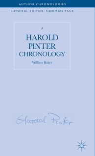 Front cover_A Harold Pinter Chronology