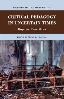 Front cover_Critical Pedagogy in Uncertain Times