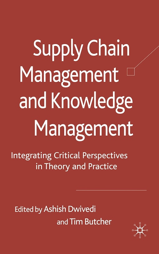 Couverture_Supply Chain Management and Knowledge Management