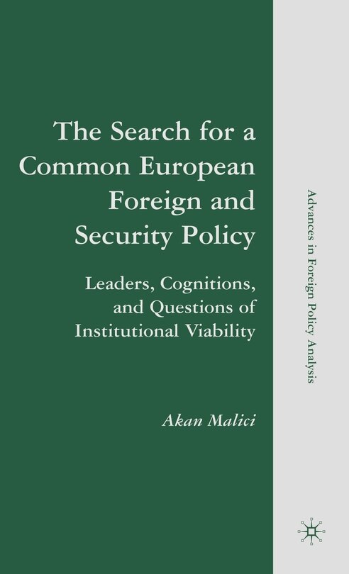 Front cover_The Search for a Common European Foreign and Security Policy