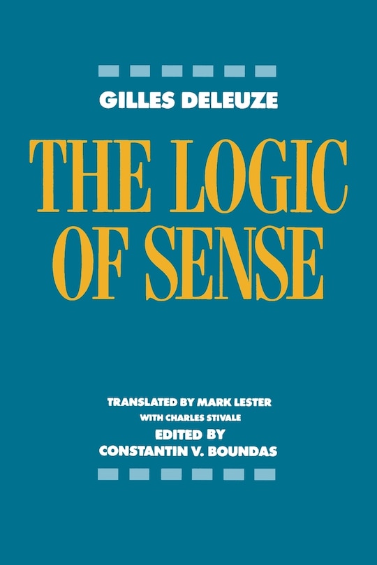 Front cover_The Logic of Sense