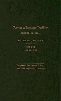 Couverture_Sources of Japanese Tradition, Abridged