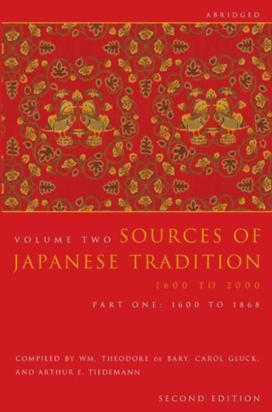 Front cover_Sources of Japanese Tradition, Abridged