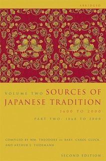 Front cover_Sources of Japanese Tradition, Abridged