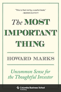 Front cover_The Most Important Thing