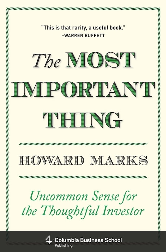Front cover_The Most Important Thing