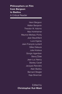 Front cover_Philosophers On Film From Bergson To Badiou