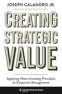 Couverture_Creating Strategic Value