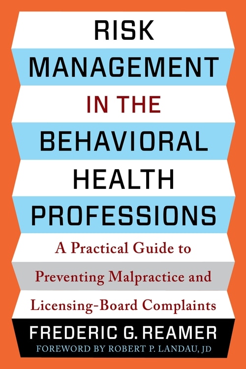 Front cover_Risk Management in the Behavioral Health Professions