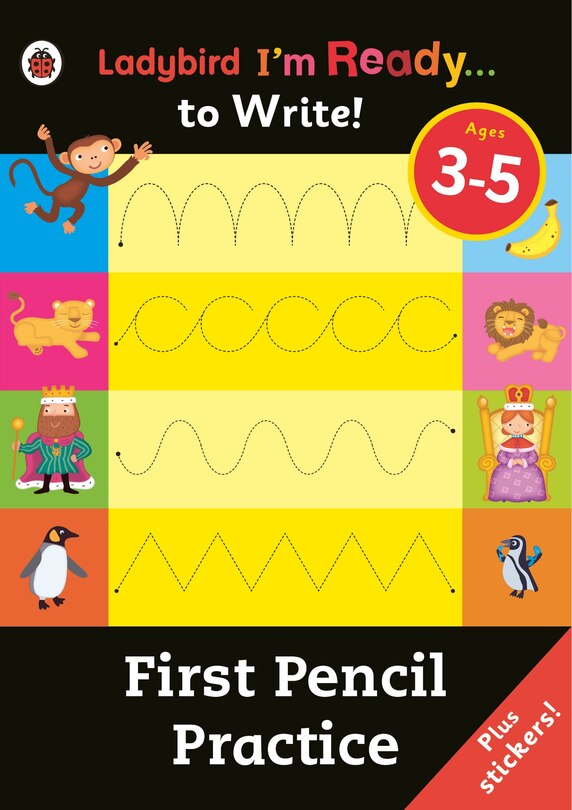 Front cover_First Pencil Practice: Ladybird I'm Ready to Write Sticker Activity Book