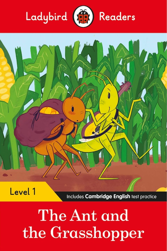 Front cover_The Ant And The Grasshopper - Ladybird Readers Level 1