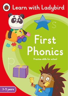Front cover_First Phonics: A Learn with Ladybird Activity Book (3-5 years)