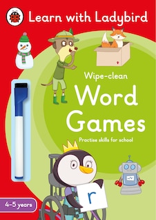 Couverture_Word Games: A Learn with Ladybird Wipe-Clean Activity Book 4-5 years