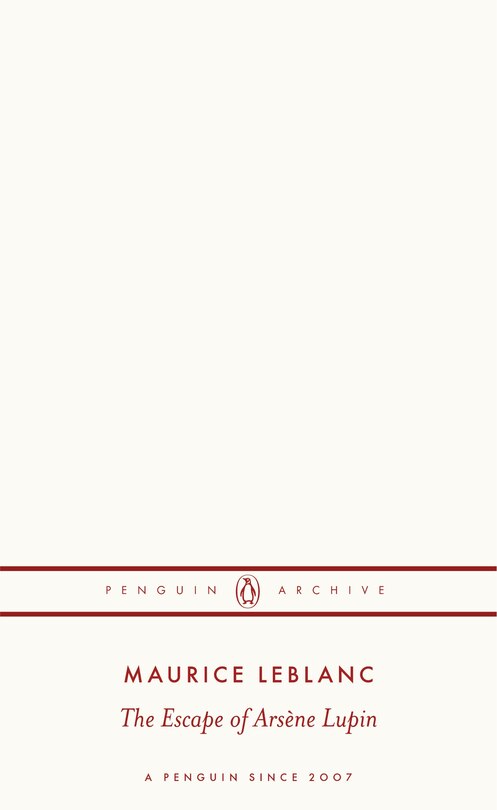 Front cover_The Escape of Arsène Lupin