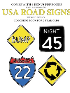 Couverture_Coloring Books for 2 Year Olds (USA Road Signs)