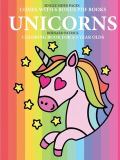 Front cover_Coloring Book for 4-5 Year Olds (Unicorns)