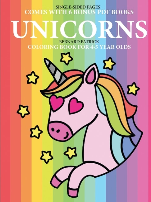 Front cover_Coloring Book for 4-5 Year Olds (Unicorns)