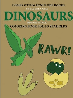 Front cover_Coloring Book for 4-5 Year Olds (Dinosaurs)