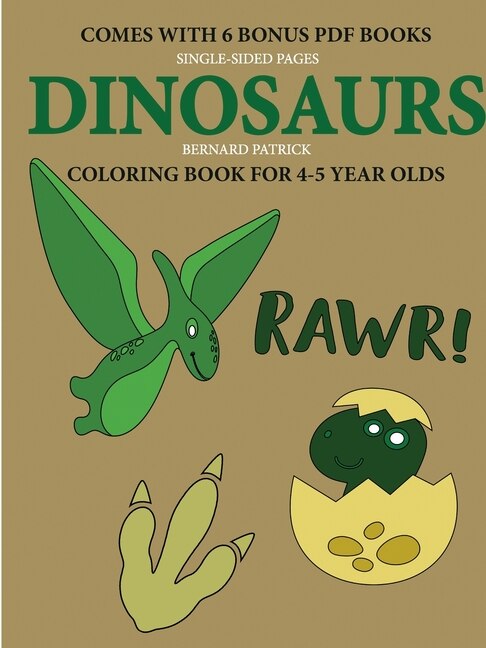 Front cover_Coloring Book for 4-5 Year Olds (Dinosaurs)