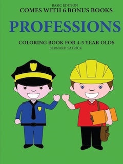 Couverture_Coloring Books for 4-5 Year Olds (Professions)