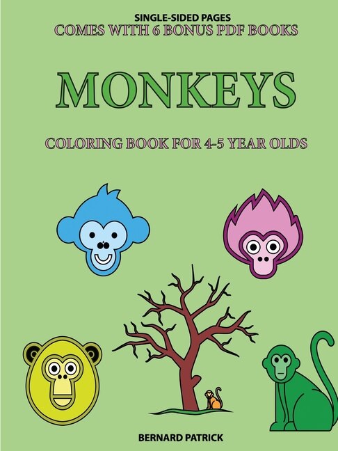 Couverture_Coloring Book for 4-5 Year Olds (Monkeys)