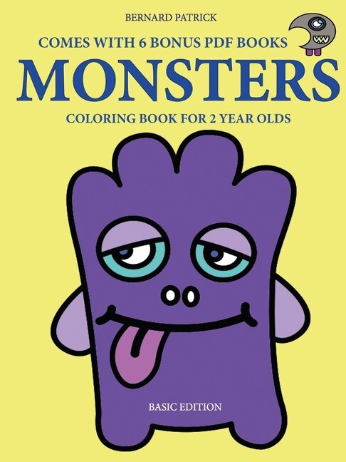 Front cover_Coloring Book for 2 Year Olds (Monsters)