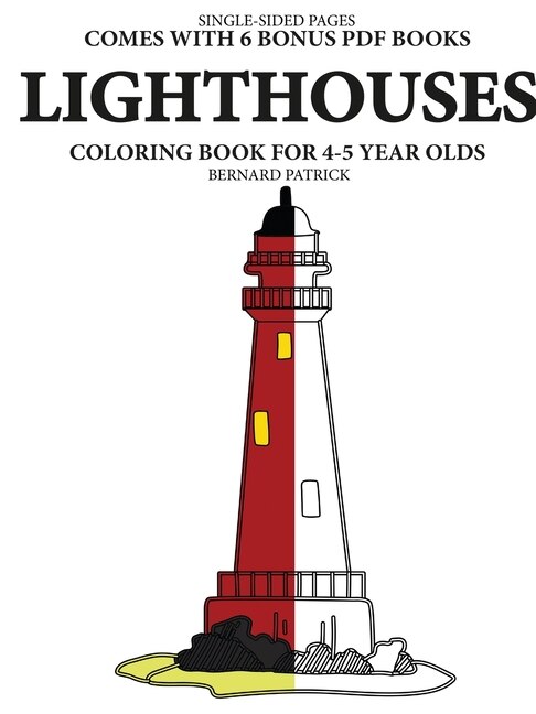 Couverture_Simple Coloring Books for 4-5 Year Olds (Lighthouses)