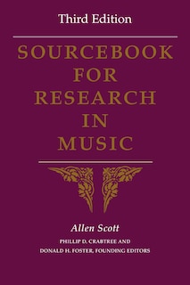Front cover_Sourcebook For Research In Music, Third Edition