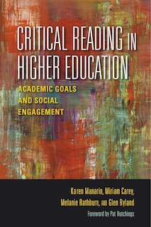 Front cover_Critical Reading In Higher Education