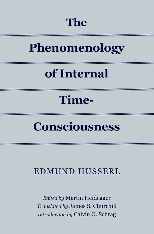 Front cover_The Phenomenology Of Internal Time-consciousness