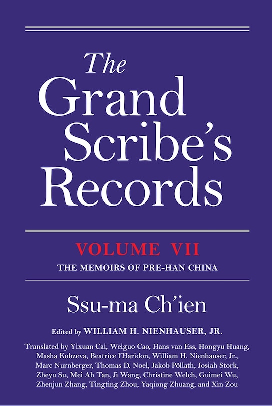 Front cover_The Grand Scribe's Records, Volume Vii
