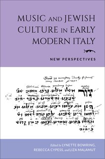 Couverture_Music And Jewish Culture In Early Modern Italy